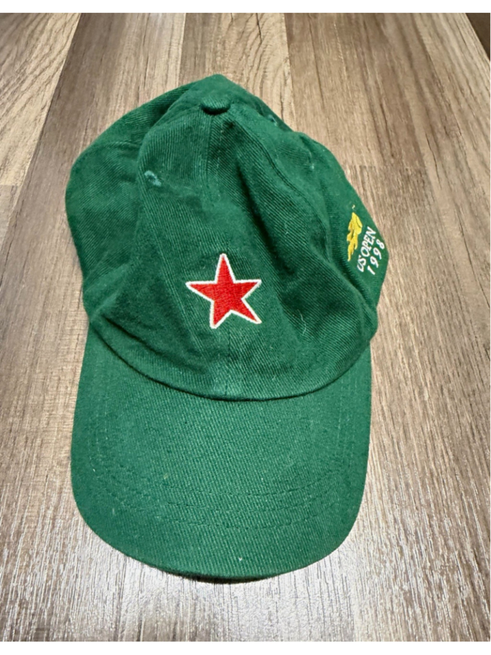 VTG 1998 US Open Tennis Heineken Promo Hat Green Strapback